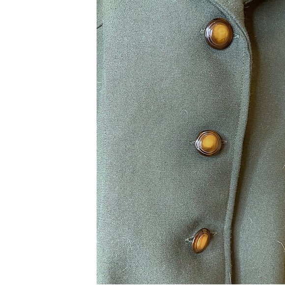 Golden Boat Sport Wear 1940s style green military inspired blazer - Picture 5 of 6